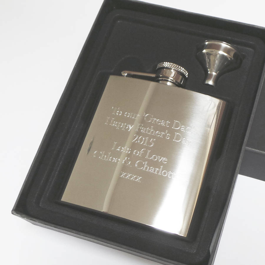 Personalised Engraved Hip Flask Premium Quality, 1 of 6