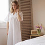 White Cotton Short Sleeve Nightdress Polly, thumbnail 4 of 4