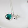 Emerald May Birthstone Drop Necklace, thumbnail 4 of 6