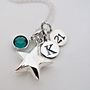 Birthstone Silver Star Necklace, thumbnail 12 of 12