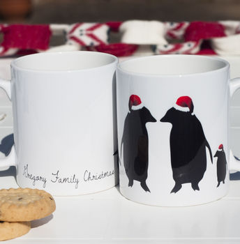 Christmas Penguin Family Mug, 2 of 4