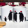 Christmas Penguin Family Mug, thumbnail 1 of 4