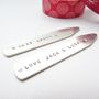 Personalised Silver Collar Stiffeners, thumbnail 2 of 3