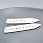 Personalised Silver Collar Stiffeners, thumbnail 3 of 3