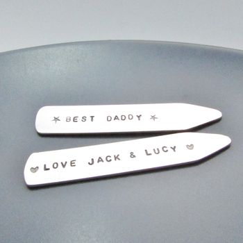 Personalised Silver Collar Stiffeners, 3 of 3