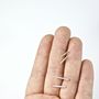 Contemporary Thin Line Bar Stud Earrings, thumbnail 3 of 10