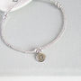 Sterling Silver Personalised Initial Beaded Bracelet, thumbnail 5 of 5