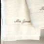 Personalised Mr And Mrs Wedding Towels, thumbnail 3 of 4