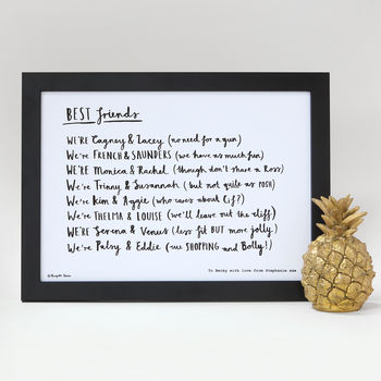 Best Friends Print With Best Friends Poem, 4 of 6
