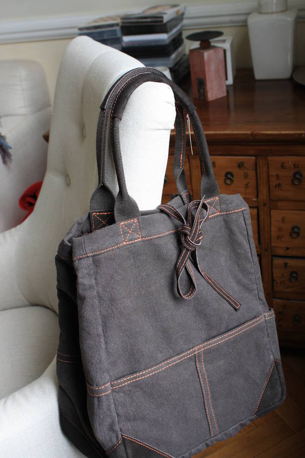 Weekend French Tote Bag By Ville Et Campagne | notonthehighstreet.com
