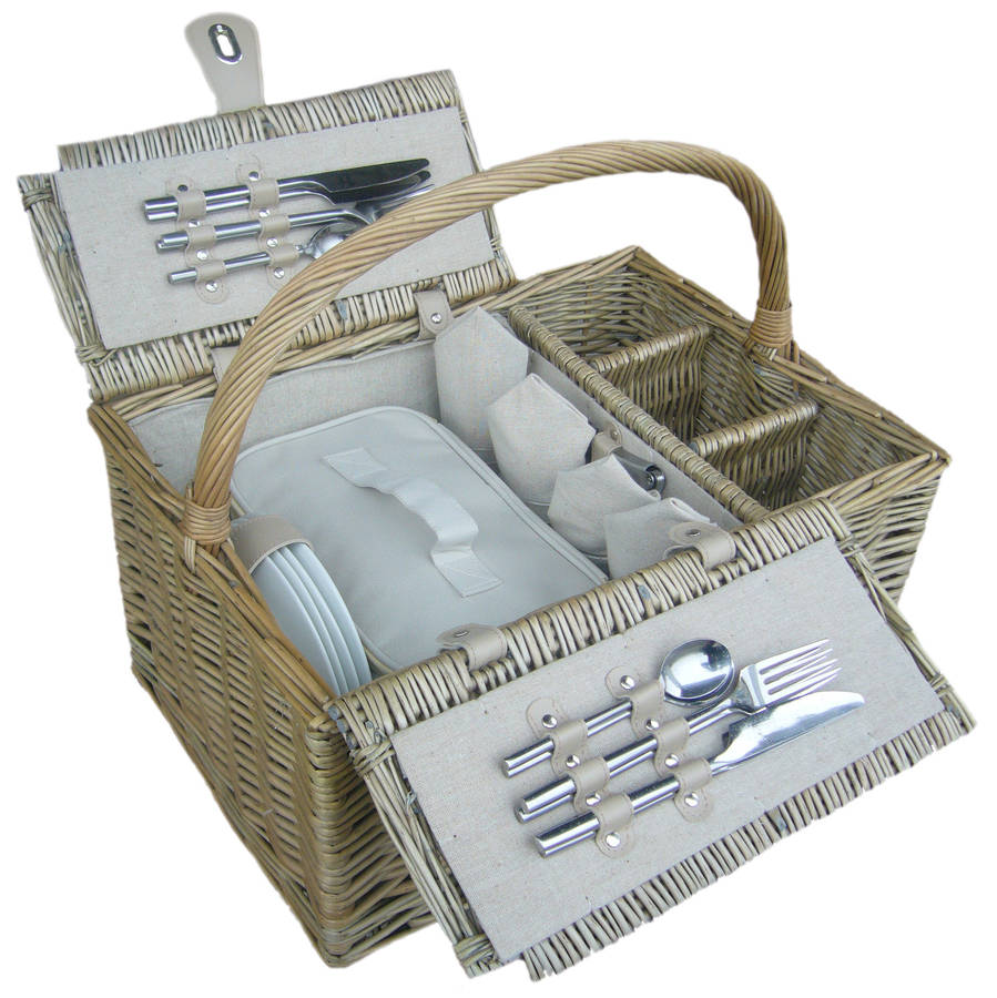 Bottle Lidded Picnic Hamper By Eaton Hampers & Basketware