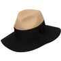Two Tone Relaxed Wool Fedora Beige Top, thumbnail 3 of 3