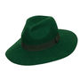 Green Relaxed Wool Fedora, thumbnail 4 of 6