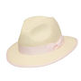 Off White Trilby With Pastel Pink Ribbon, thumbnail 5 of 5