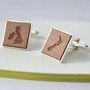Personalised Map Cufflinks, thumbnail 2 of 6