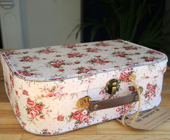 Vintage Rose Suitcase Set Of Three, 7 of 7