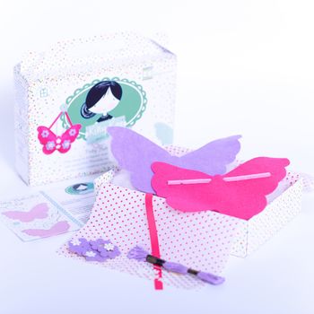 Activity Gift Girls Pink Butterfly Sewing Craft Kit, 2 of 4