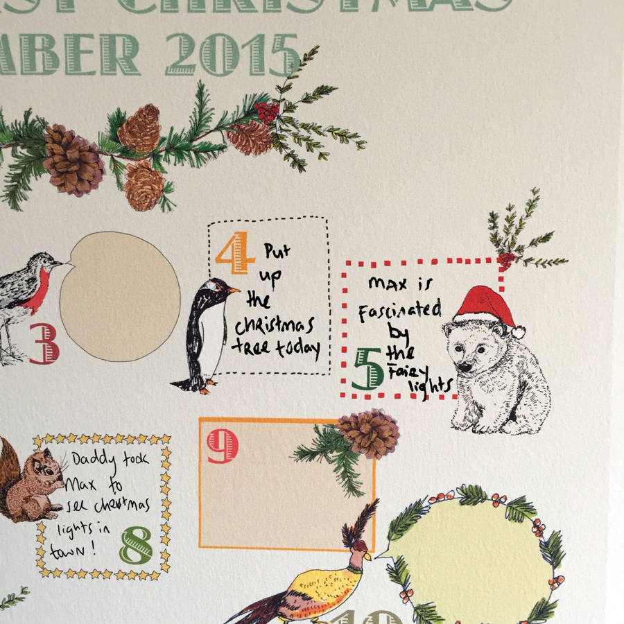 Keepsake Personalised Baby #39 s First Advent Calendar By Max Made Me Do It