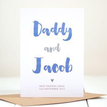 Personalised Best Friends Card For Dad, 5 of 9