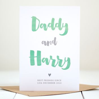 Personalised Best Friends Card For Dad, 4 of 9