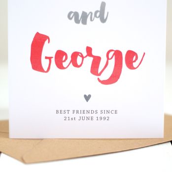 Personalised Best Friends Card For Dad, 3 of 9