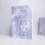 'I Love You To The Moon And Back Dad' Fathers Day Card, thumbnail 1 of 2