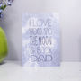 'I Love You To The Moon And Back Dad' Fathers Day Card, thumbnail 2 of 2