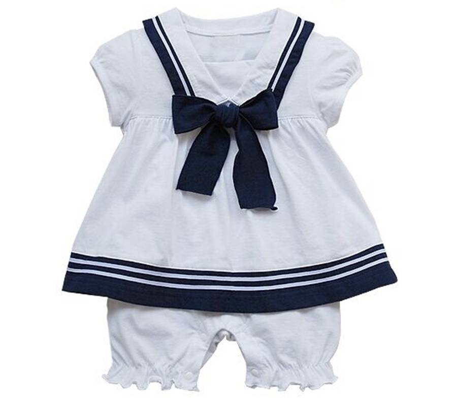 Baby Girl Sailor All In One Romper Outfit By Baby Magic Dress 