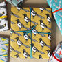 Luxury Yellow Magpie Gift Wrap, thumbnail 1 of 4