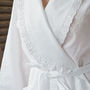 Polka Dot Cotton Dressing Gown, thumbnail 3 of 6