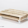 'On Wheels' Small Wood Coffee Table, thumbnail 3 of 7