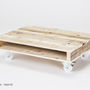 'On Wheels' Small Wood Coffee Table, thumbnail 5 of 7