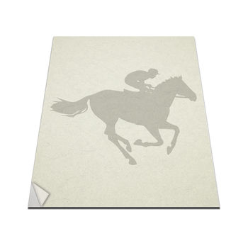 Horse Race Jockey Vinyl Decal For Macbook 13/15, 2 of 3