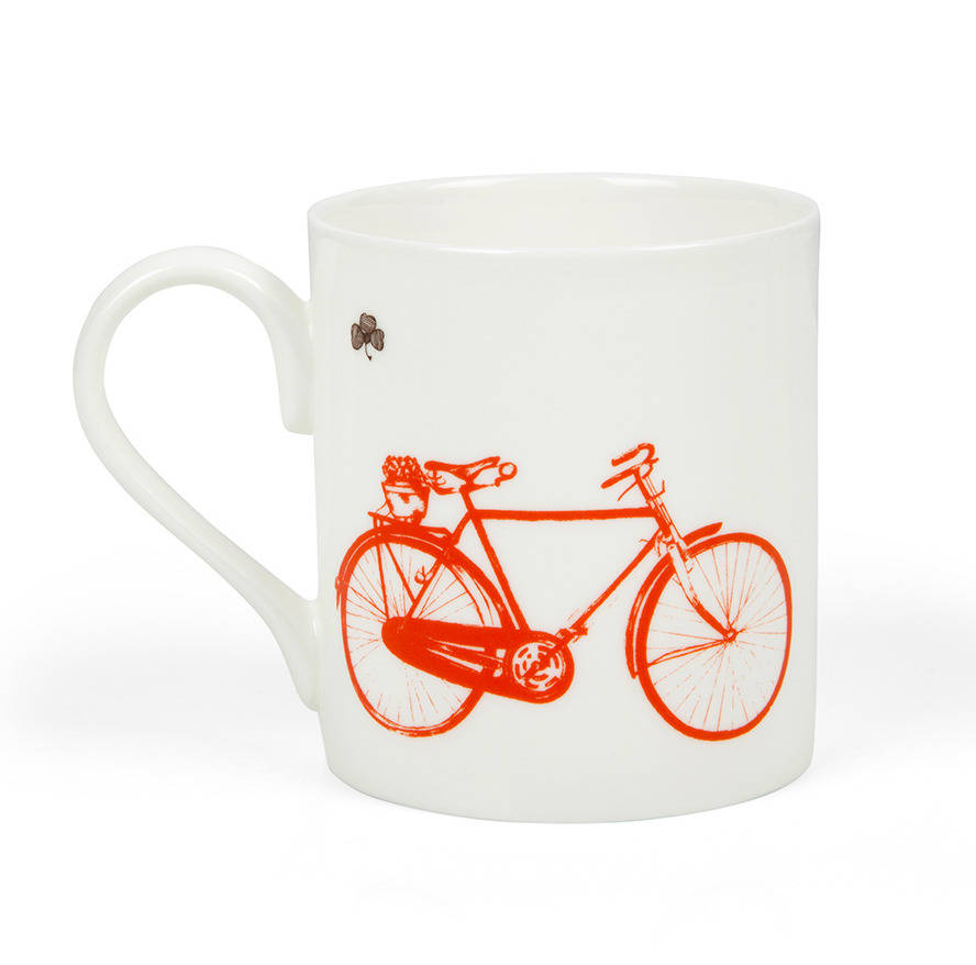 Old Irish Bicycle Fine Bone China Mug By Sealed with Irish Love