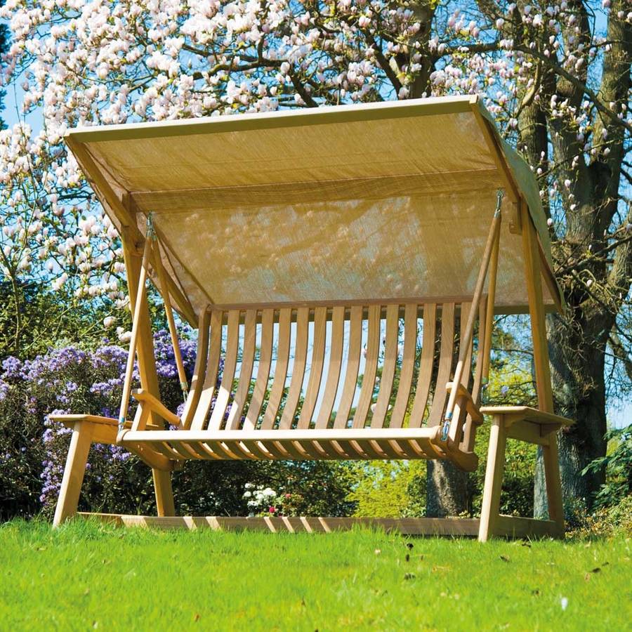 Roble Garden Swing Seat By Out There Exteriors | notonthehighstreet.com