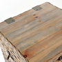 Washed Rattan Storage Side Table, thumbnail 4 of 4