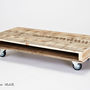 Pallet Wood Coffee Tables On Wheels, thumbnail 4 of 7