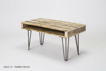 Pallet Coffee Table With Hairpin Legs, 2 of 6