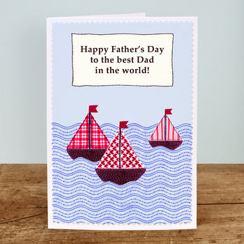 'Sailing Boats' Fathers Day Card, 4 of 5