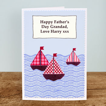 'Sailing Boats' Fathers Day Card, 5 of 5