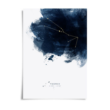 Constellations Personalised Zodiac Star Sign Print, 4 of 12