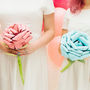 Giant Paper Origami Rose Wedding Bouquet, thumbnail 9 of 11