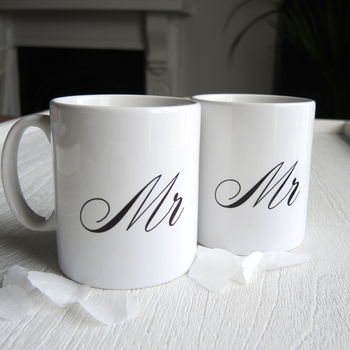 Mr And Mrs Wedding Mugs, 2 of 4