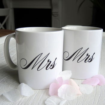Mr And Mrs Wedding Mugs, 3 of 4