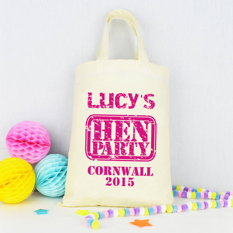Personalised 'Hen Party' Bag