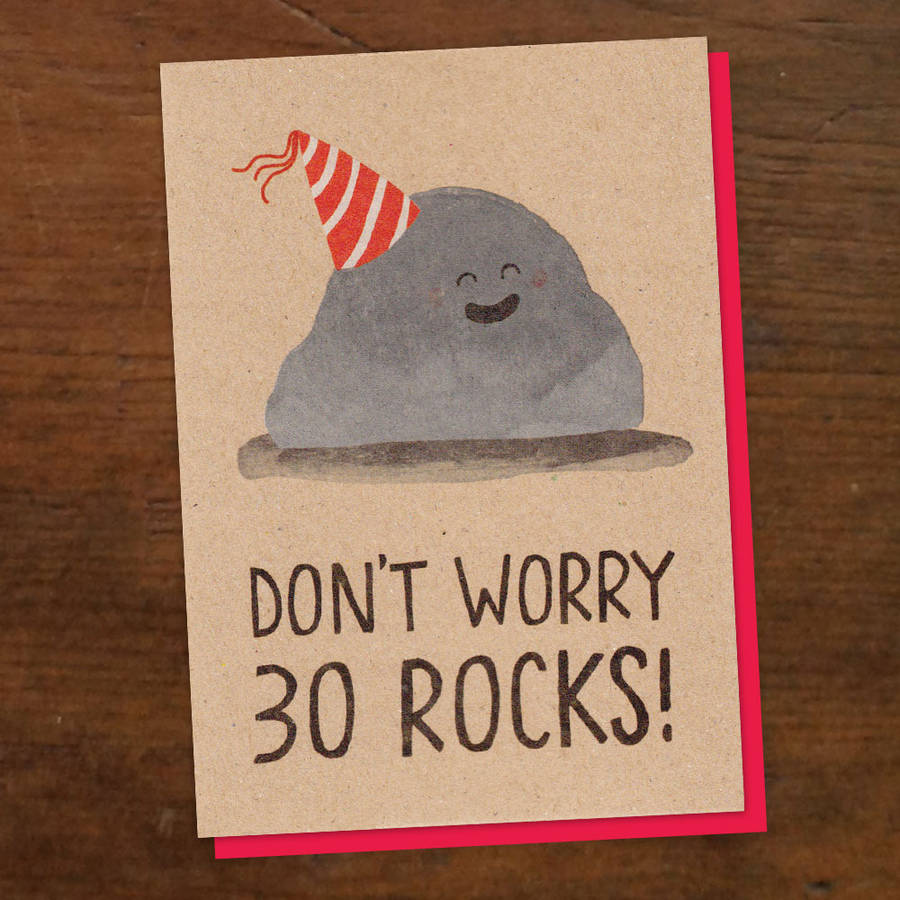 30 Rocks Birthday Card