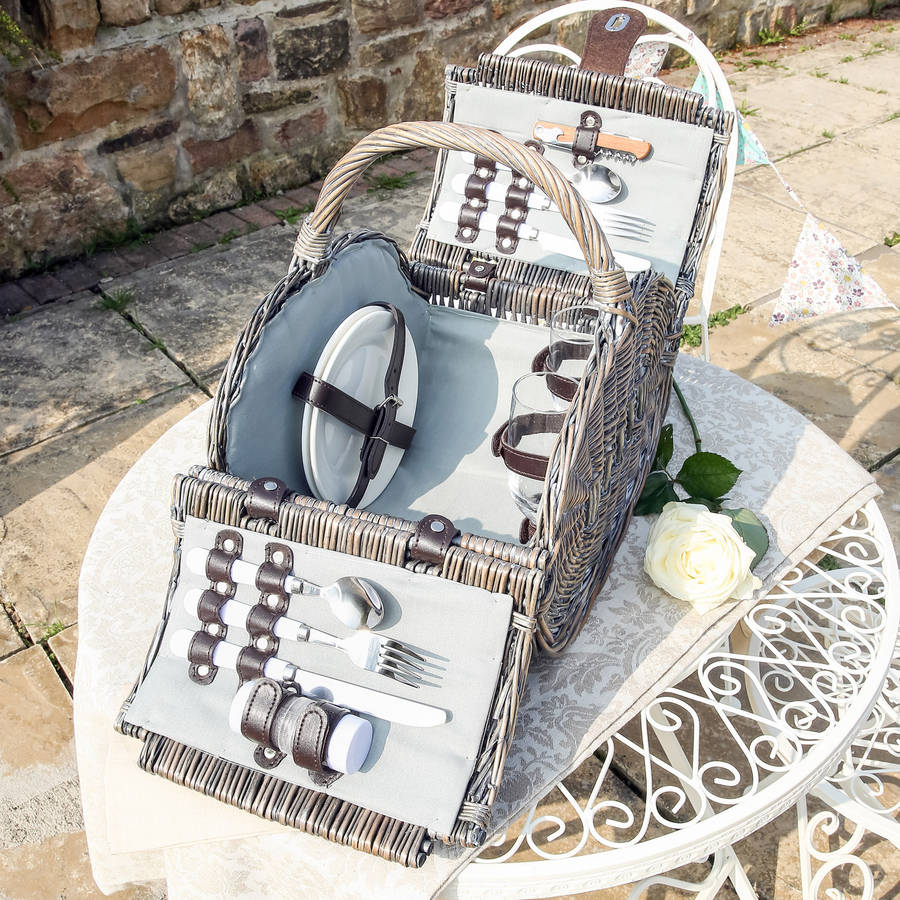personalised two person picnic hamper by dibor
