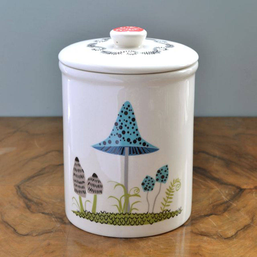 Toadstool Storage Jar By Hannah Turner | notonthehighstreet.com