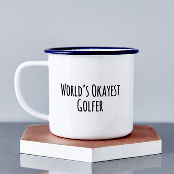 Personalised Enamel Golf Mug, 3 of 3