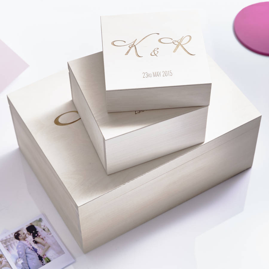 Elegant Personalised Wedding Keepsake Box By Sophia Victoria Joy